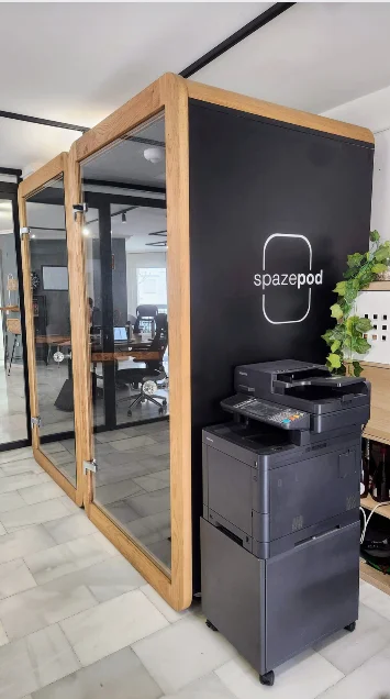 Design-forward greeting and reception desk